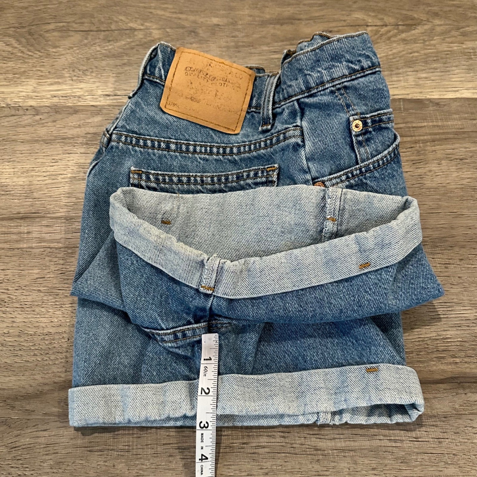 Vintage Levis Orange Tab Shorts Size 7 High Rise 100% Cotton Denim Cutoffs 1995