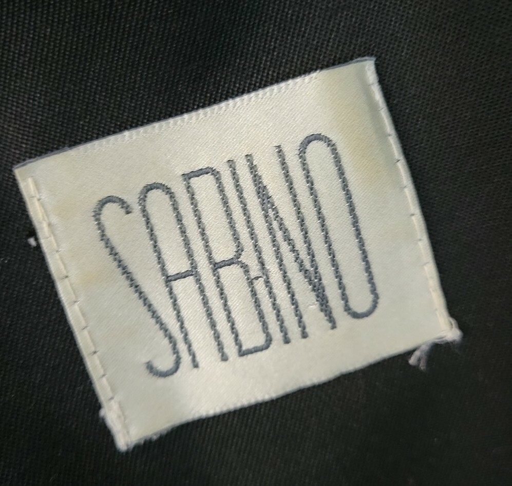 Vintage Sabino Black Dress w Full Button Down in Brown Accent Buttons Size 16