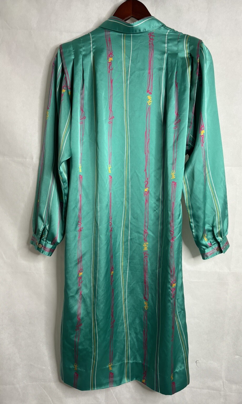 Schrader Sport New York Shift Dress Womens 10 All Over Print Vintage 80s *Read