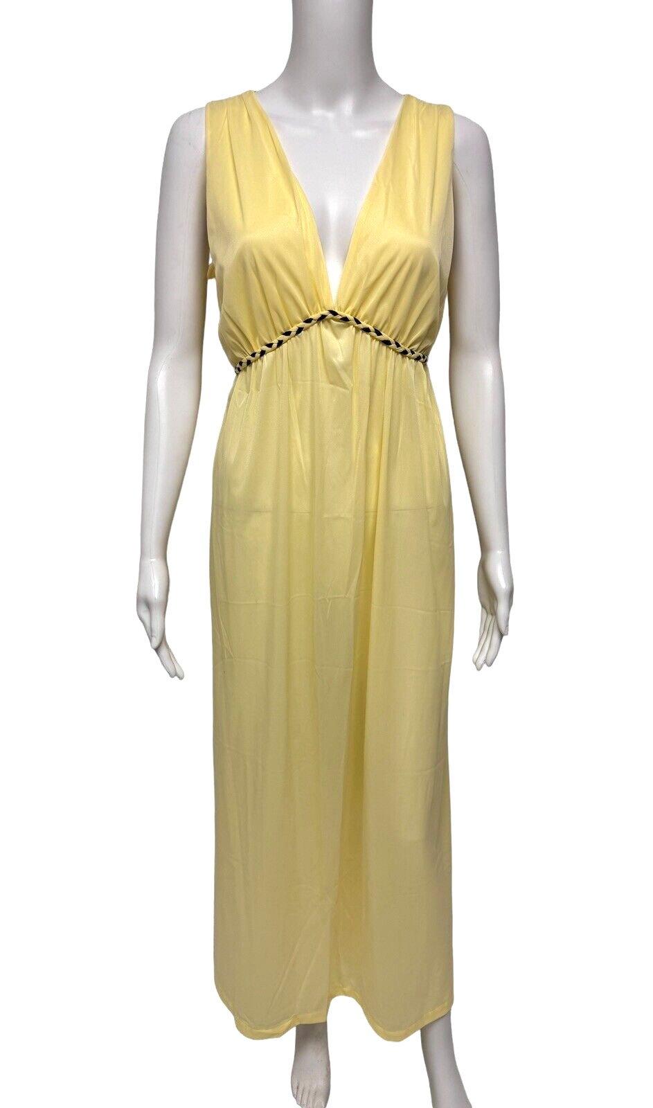 Vintage Avian Lingerie women’s Lingerie Babydoll Nightgown yellow size M