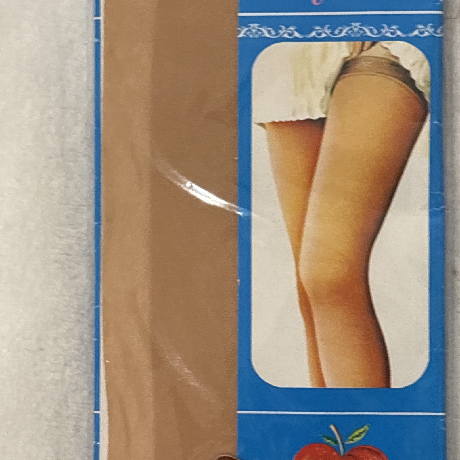 Lot Of 3 Vintage ANFANNA Apple 100% Nylon Stay Ups Color 2/Nude Made In Japan