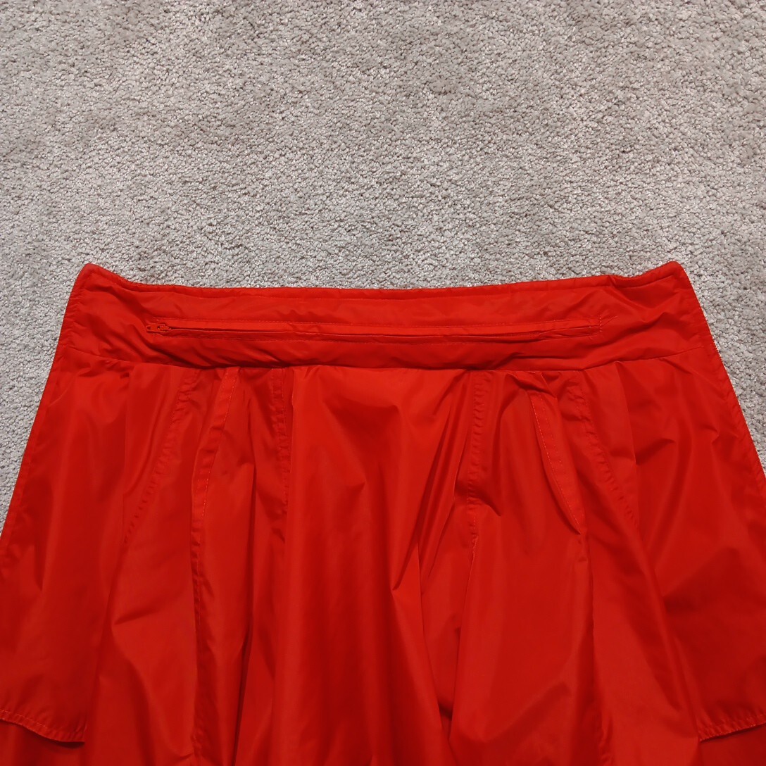 Vtg Woolrich Anorak Jacket Women’s M Red Full Zip Fold Away Hood Y2K Retro 80s