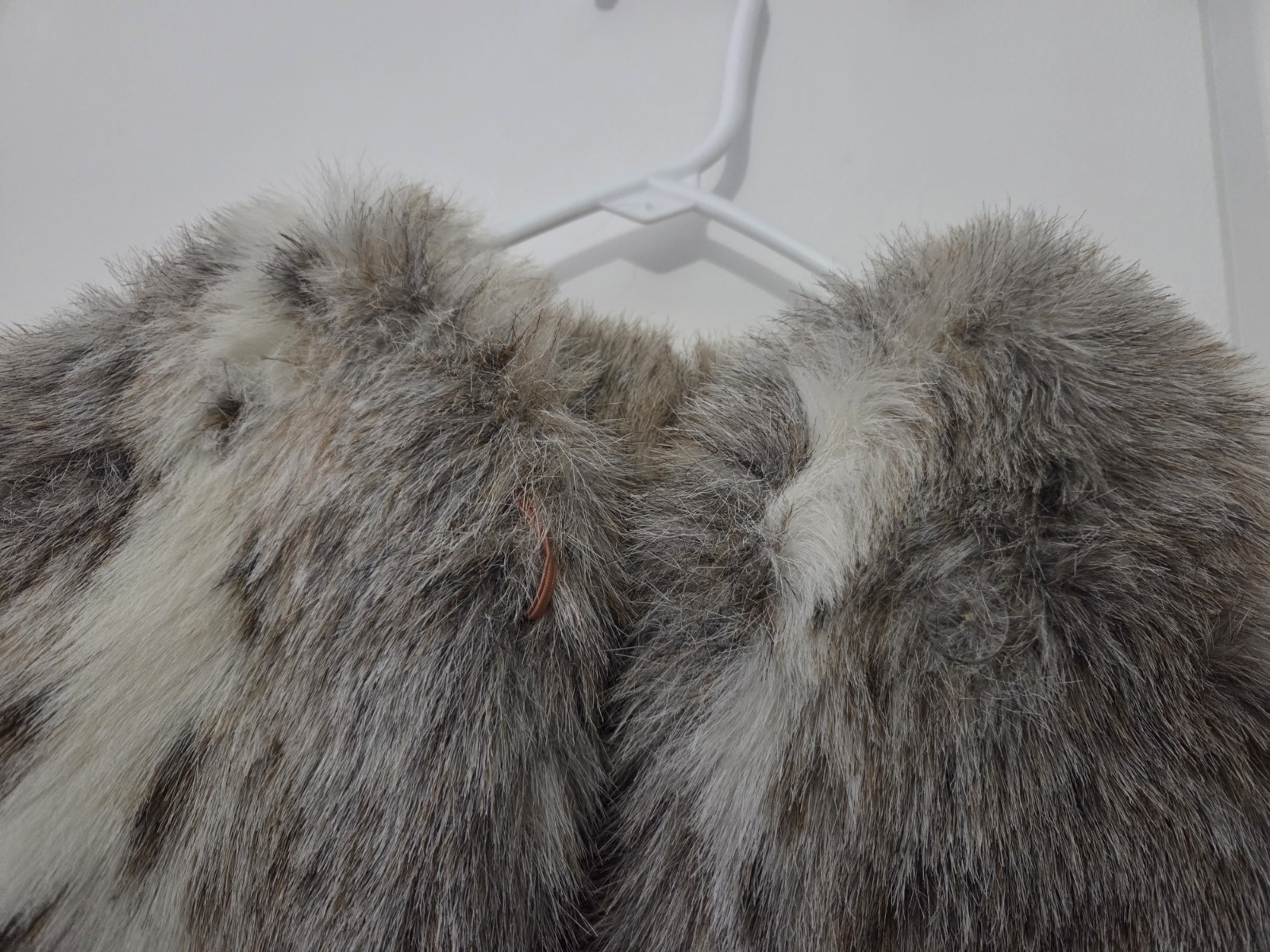 Vintage 80s JORDACHE Snow Leopard Faux Fur Jacket Coat Size M L
