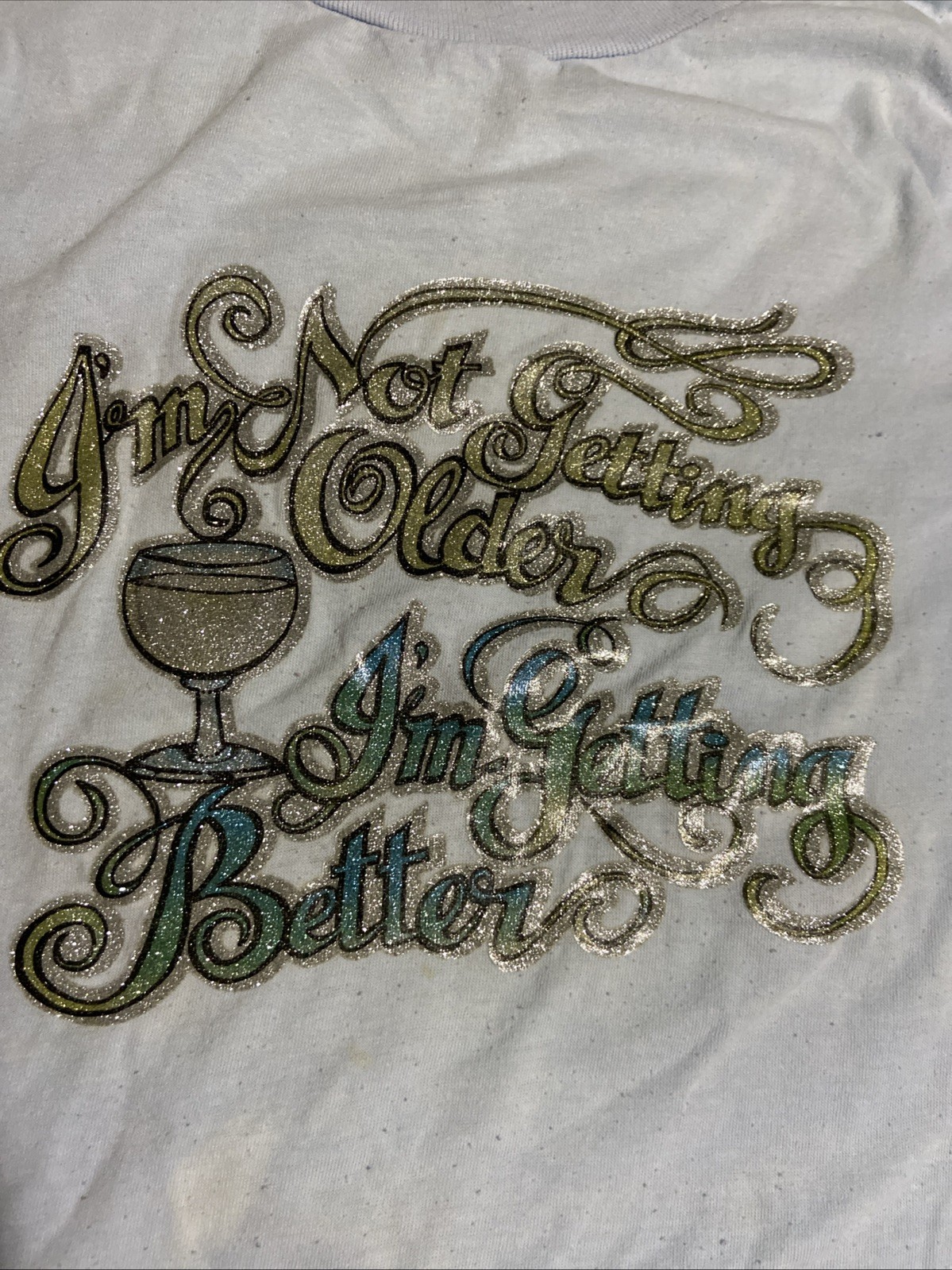 LOT OF 2 VINTAGE 70s & 80s T shirts Women’s Ts With Attitude! As Is Condition