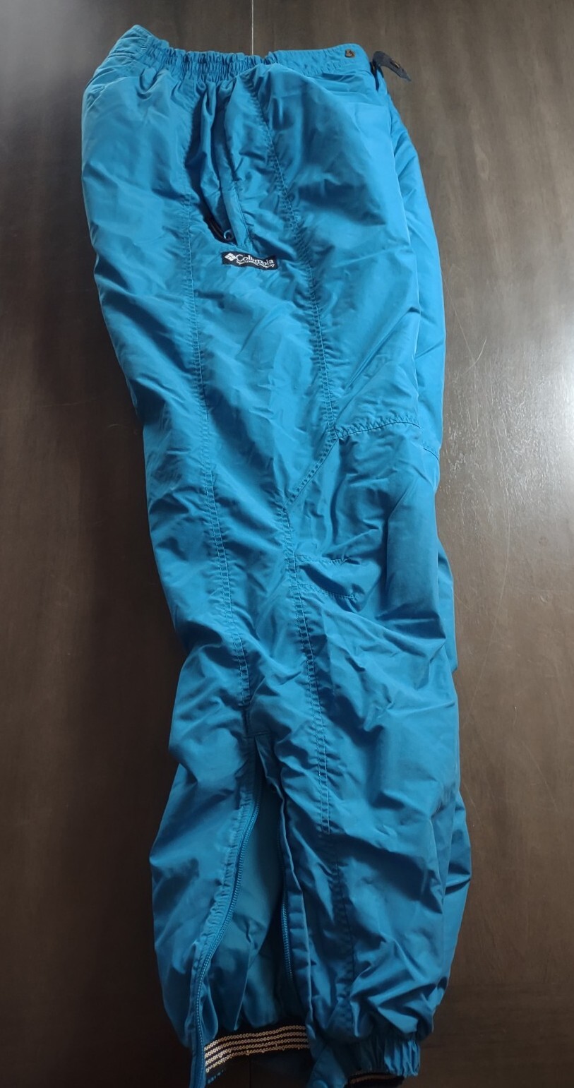 VTG Columbia Bugaboo 3-n-1 Ski Jacket & Pant Set w/ Gloves TealPurpleBlack Sz L
