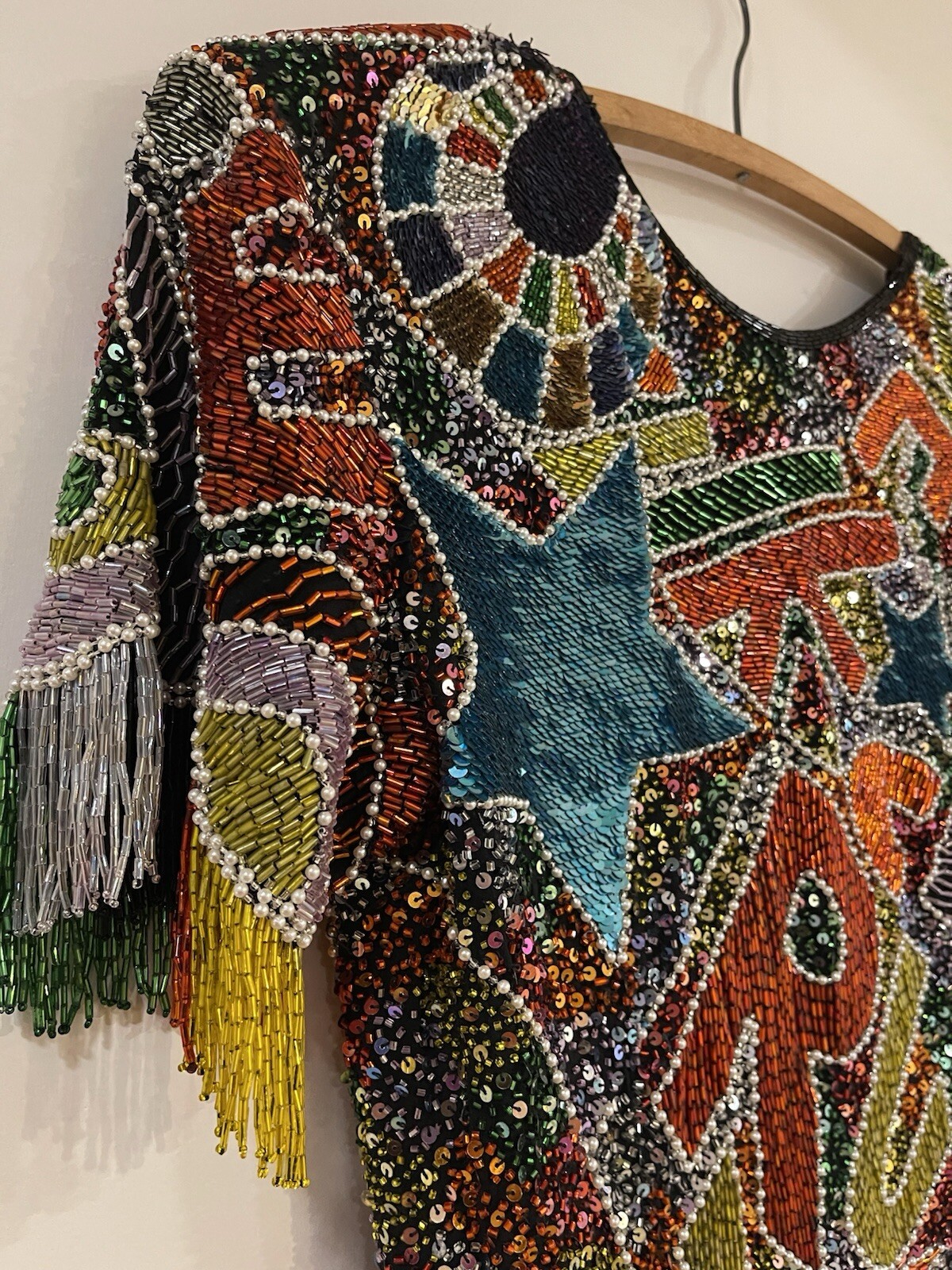 Vintage 80’s Designer Naeem Khan Riazee Nights Beaded Sequin Cocktail Dress