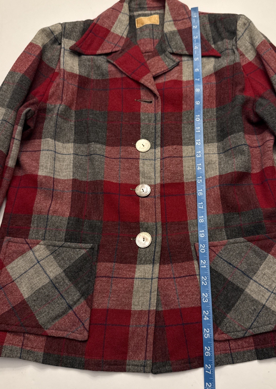 VTG 70’s Pendleton Shirt Jacket Wool Shacket Field Tartan Plaid Women’s M/L
