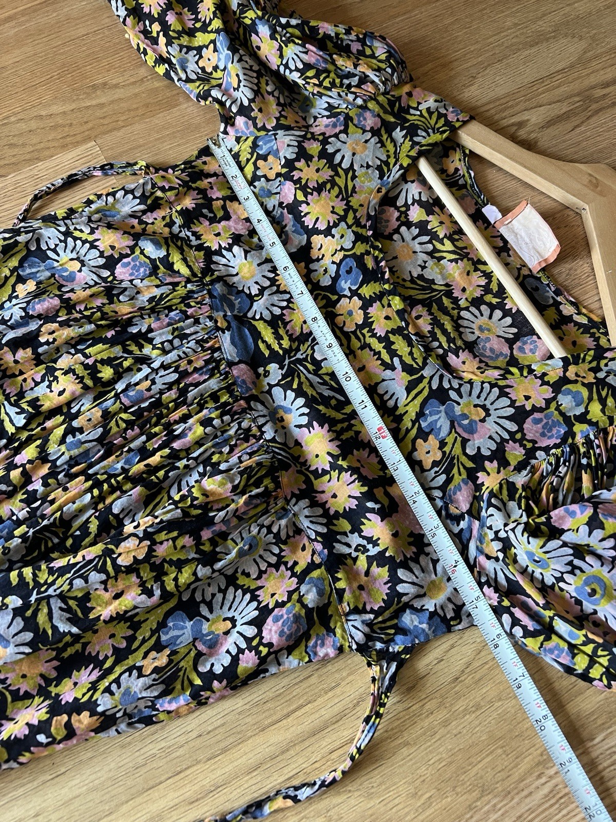 Vintage 70’s Rare Alley Cat By Betsey Johnson Floral Balloon Sleeve Maxi Dress
