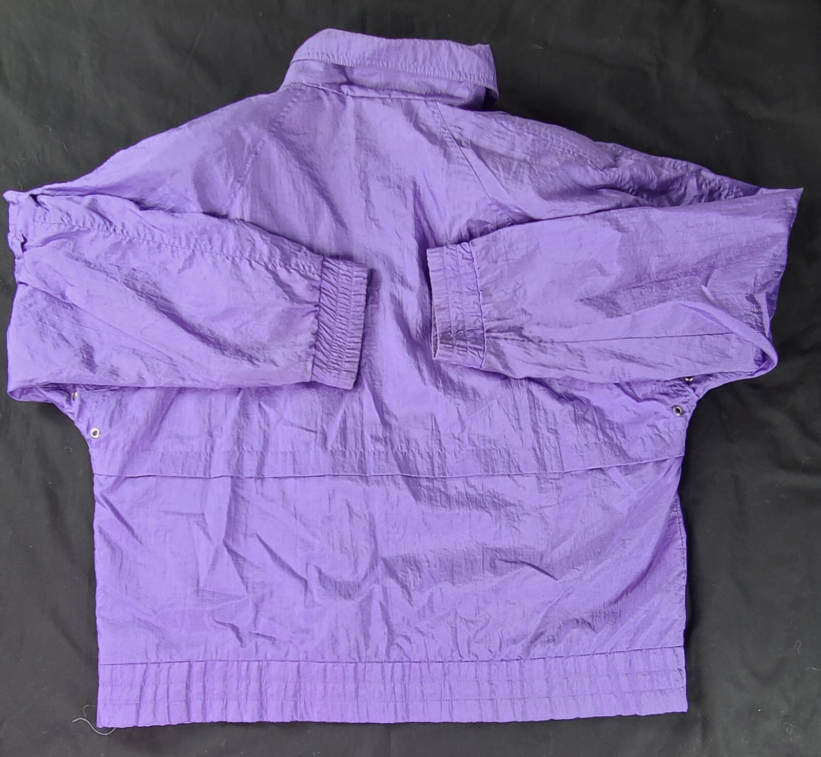VINTAGE ANDY JOHNS WINDBREAKER PURPLE JACKET SIZE LARGE