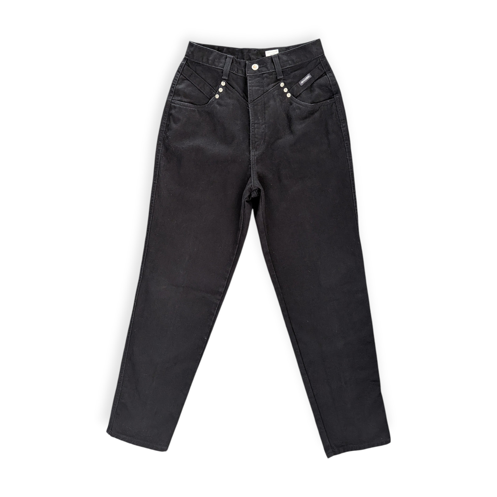 Rockies Jeans Black 11/12 M 26″ Waist 31″ Inseam EUC 90s Western Horse