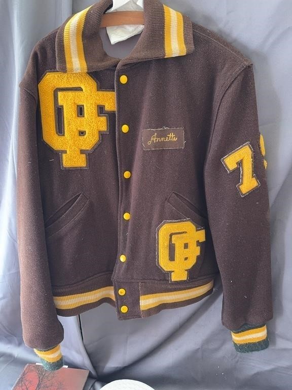Vintage 1979 Old Fort High School Stockaders Varsity Letterman Jacket Lot Ohio S