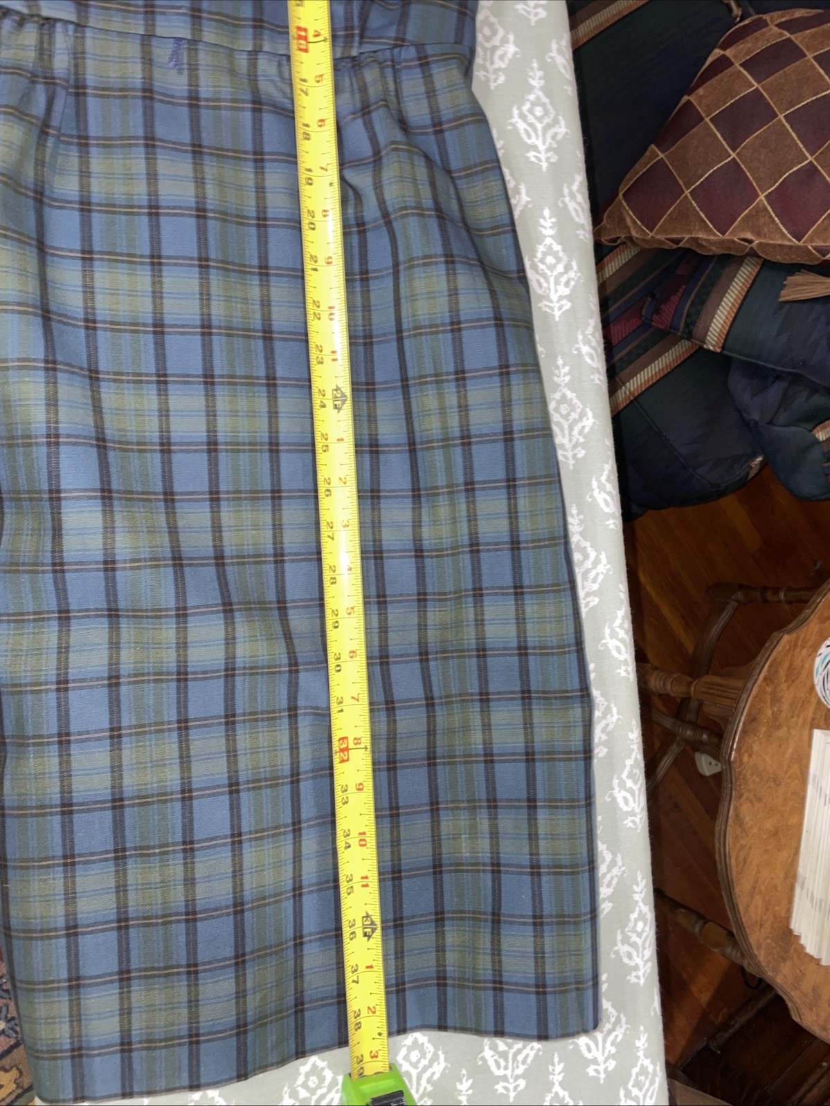 Vintage 60s Nelly Don Dress Jacket 2 Piece Set Blue Green Tartan Plaid Jacki ‘O