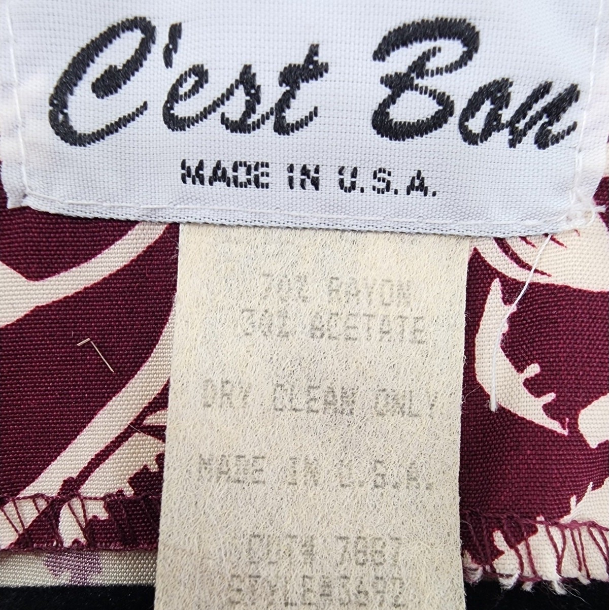 Vintage C’est Bon Top Womens S Red White Floral Sleeveless Longline Pearl Button