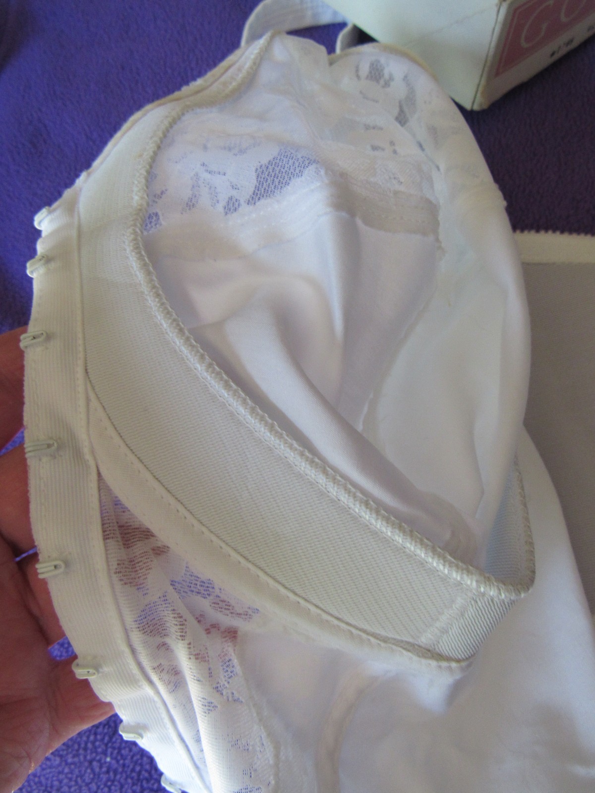 VINTAGE 1950’S Longline? BULLET BRA 44D Front Closure BY GODDESS W/BOX/Tag-NOS