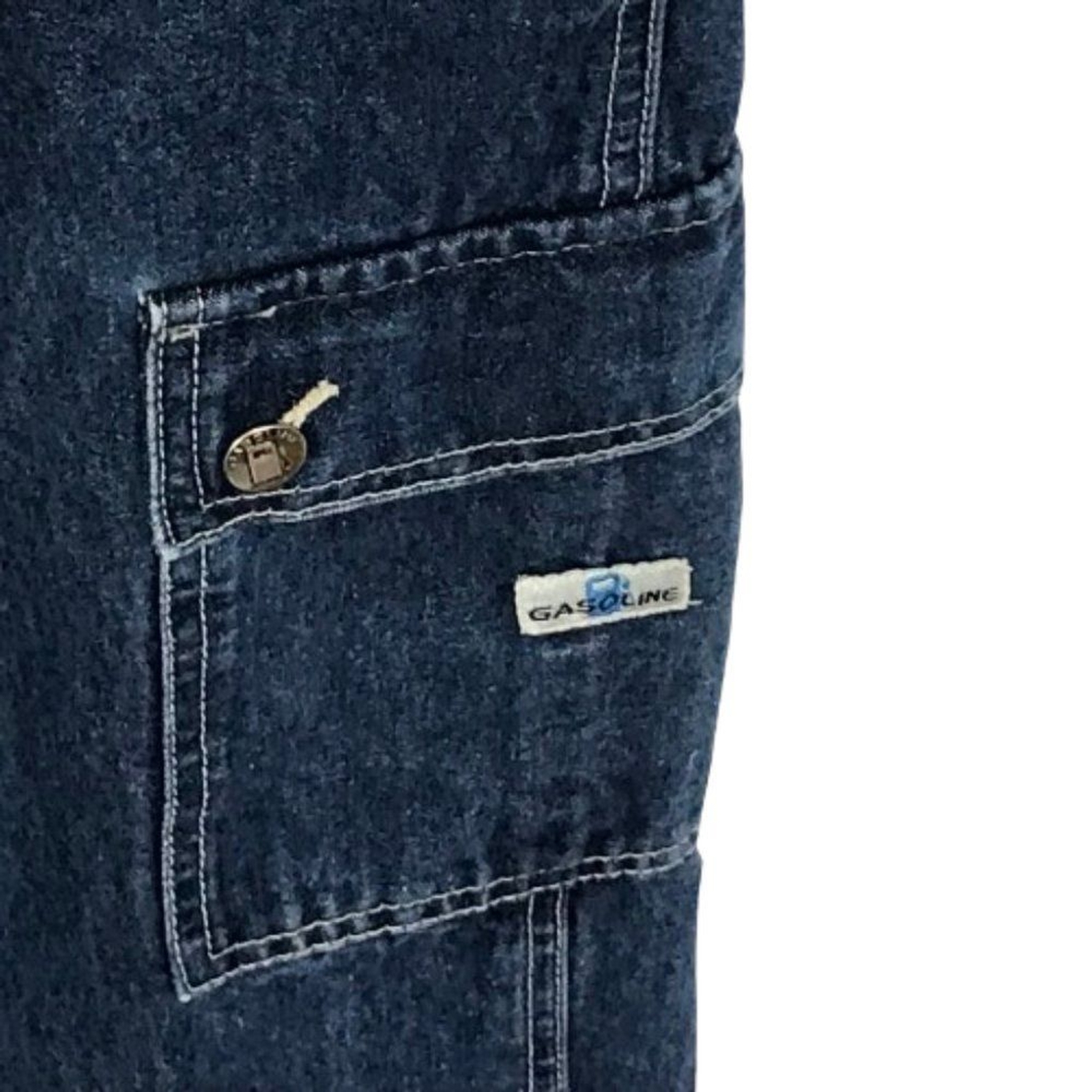 Womens Size Medium Gasoline Brand Vintage 90s 1990s Retro Denim Overalls