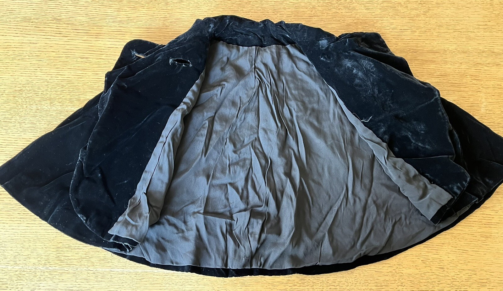 Vintage National Recovery Board Coat & Suit Industry Black Velvet Bolero Capelet