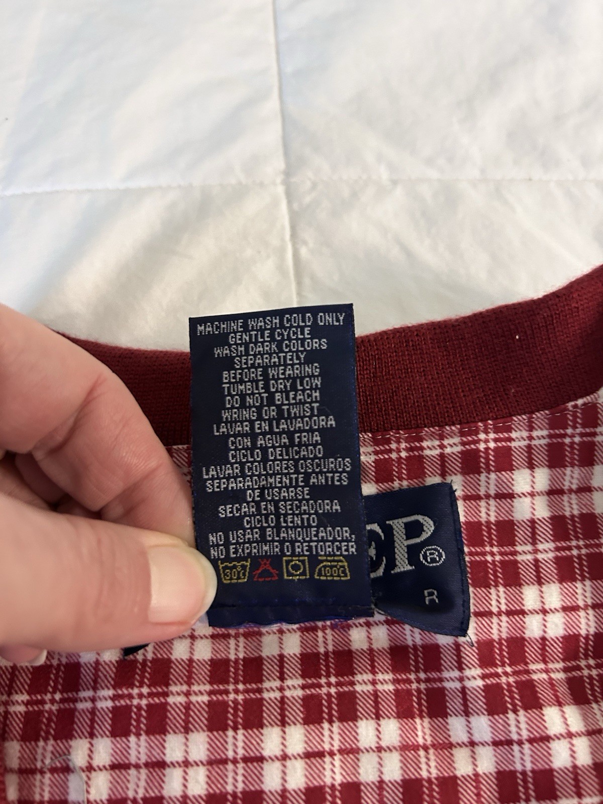 RARE VTG 90’s ESLEEP NWT Flannel PJ Set Baseball Style Size Large Red Soft