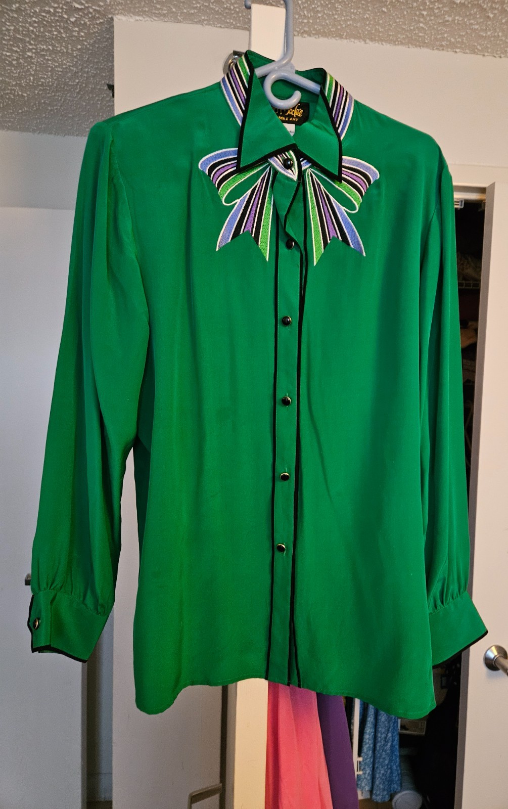 Blouse / Dress – Vintage ?, Bob Mackie Wearable Art. 100% Silk size L beautiful