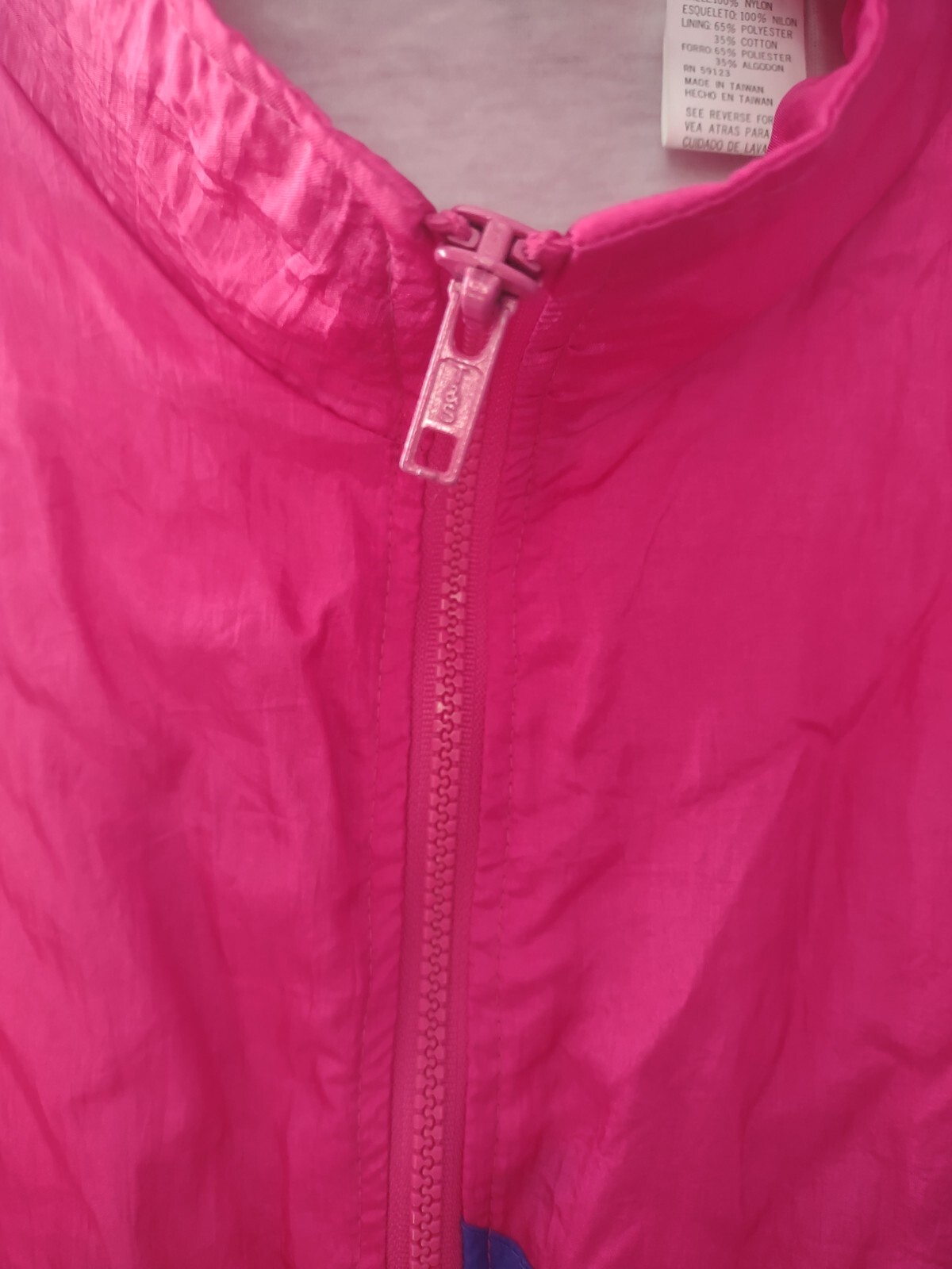 Vintage Longstreet Petite Large Windbreaker Track Running 2Pc Set 90s