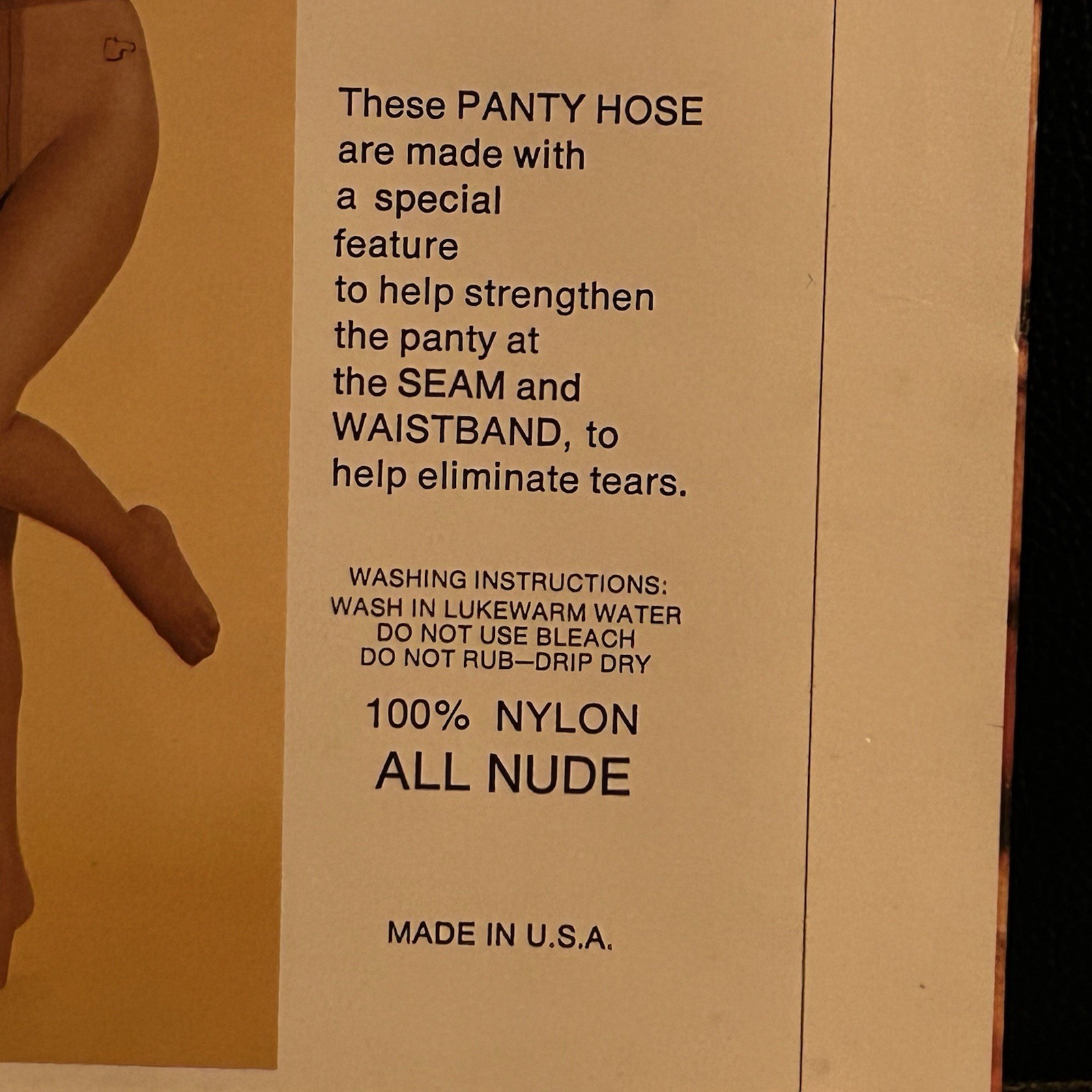 5pk Vtg Faberge Tigress Total Nude Pantyhose Monsanto Actionwear One Size NOS