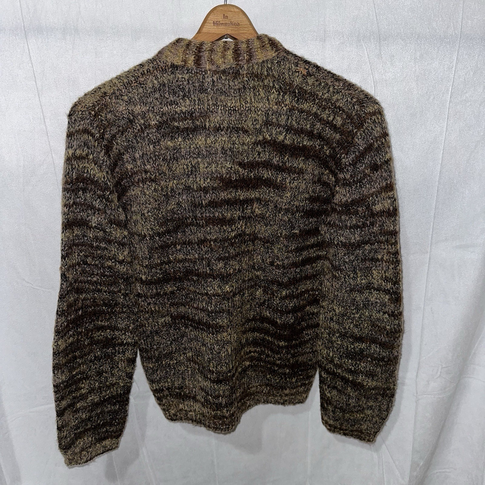 Vintage 1960s Ivyline Boepple Sportswear NYC Mohair Wool 50/50 Cardigan Fits Med