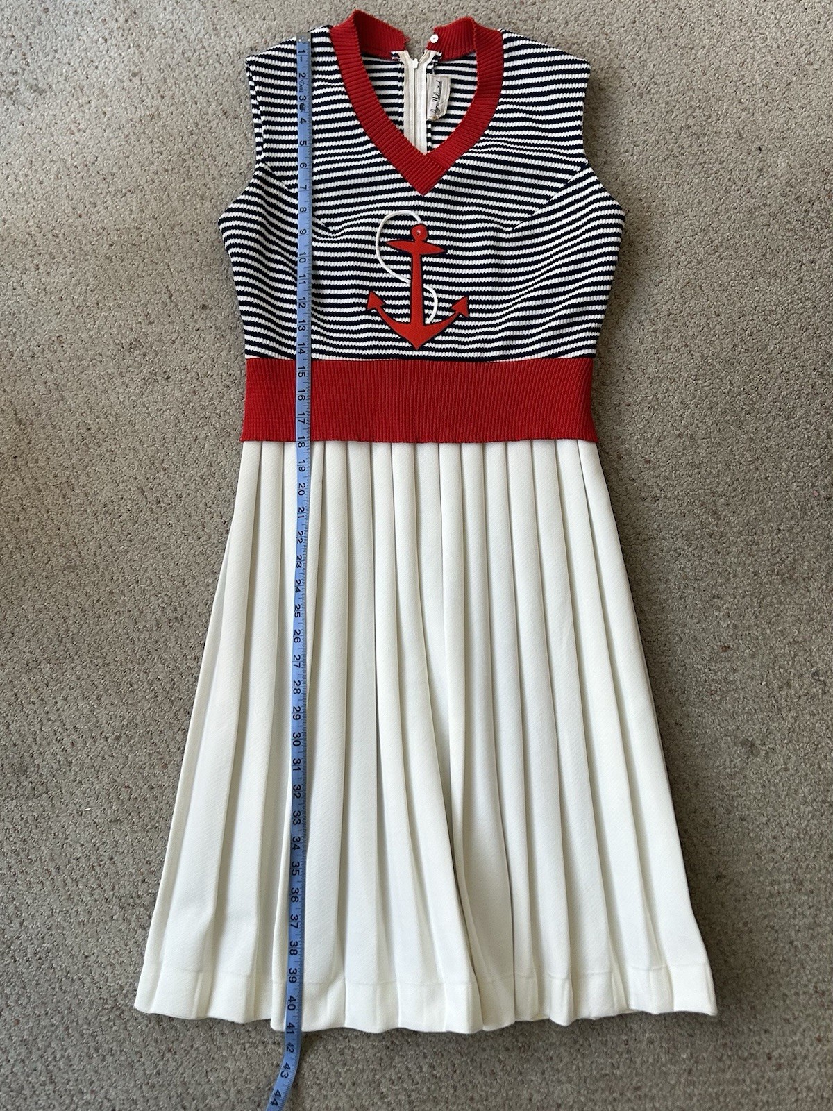 Vintage Ayer’s Unlimited Woman’s Nautical Dress Patriotic Holiday Yacht Wear
