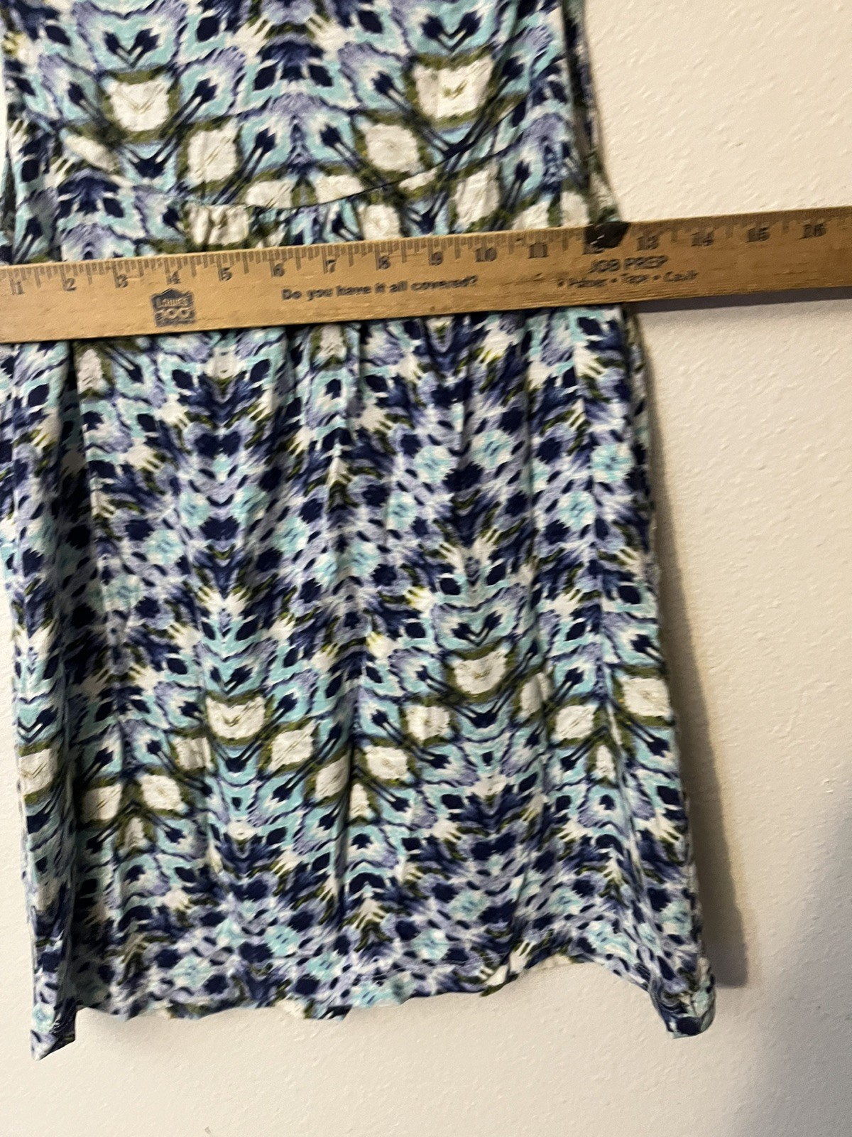 Sonoma VINTAGE Womens blue,green,white tank top SZ Small