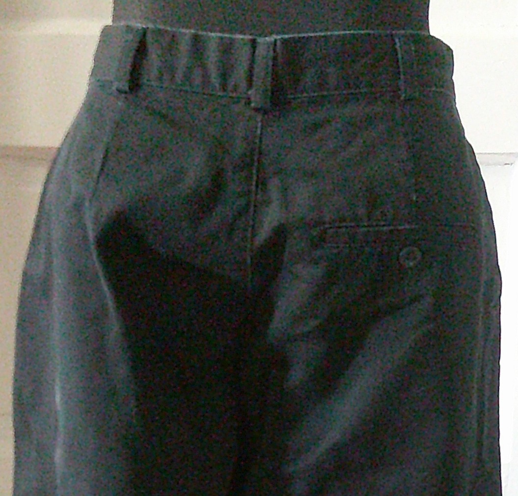90’s DOCKERS’ Black Flat Front Khaki Pants Slacks 6P