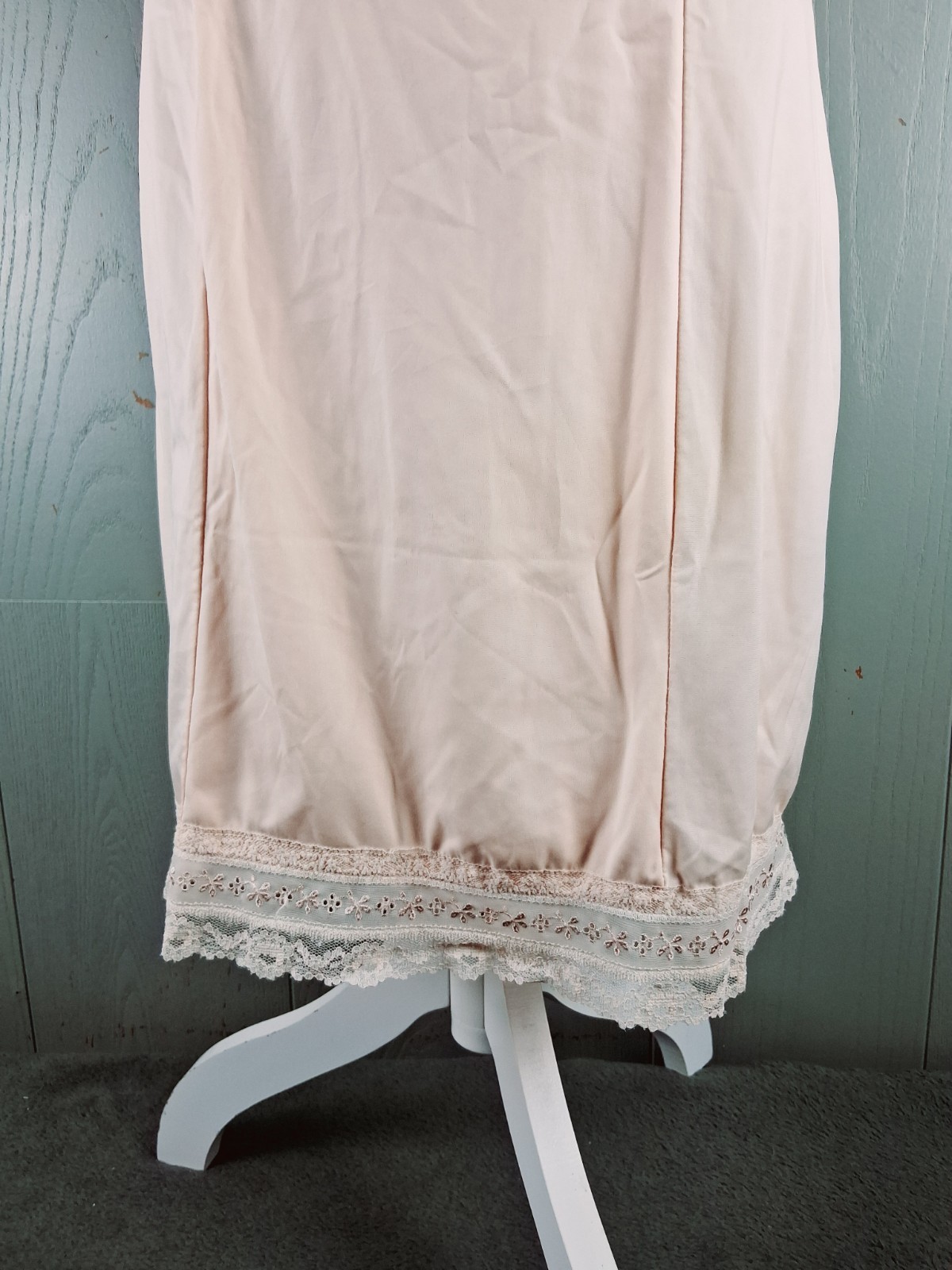 Vintage Gaymode Penneys Slip S 32 Nude Lingerie Fairy Coquette Lace Midi 60s