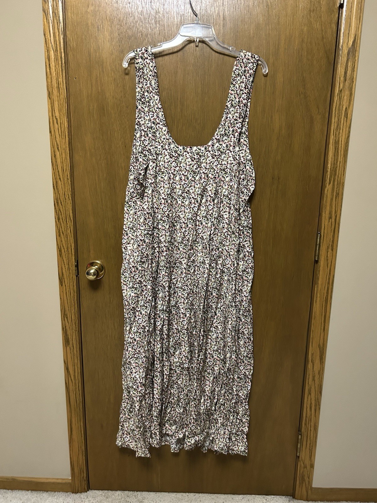 New VINTAGE Compagnie Internationale EXPRESS size XL DRESS Maxi Floral H26