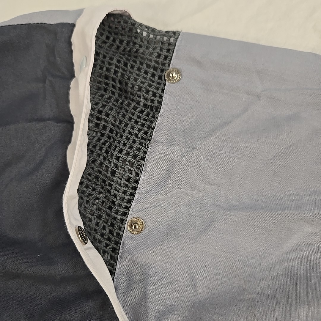 Vintage Sergio Valente 80’s Snap Sleeve Shirt Size Small Gray