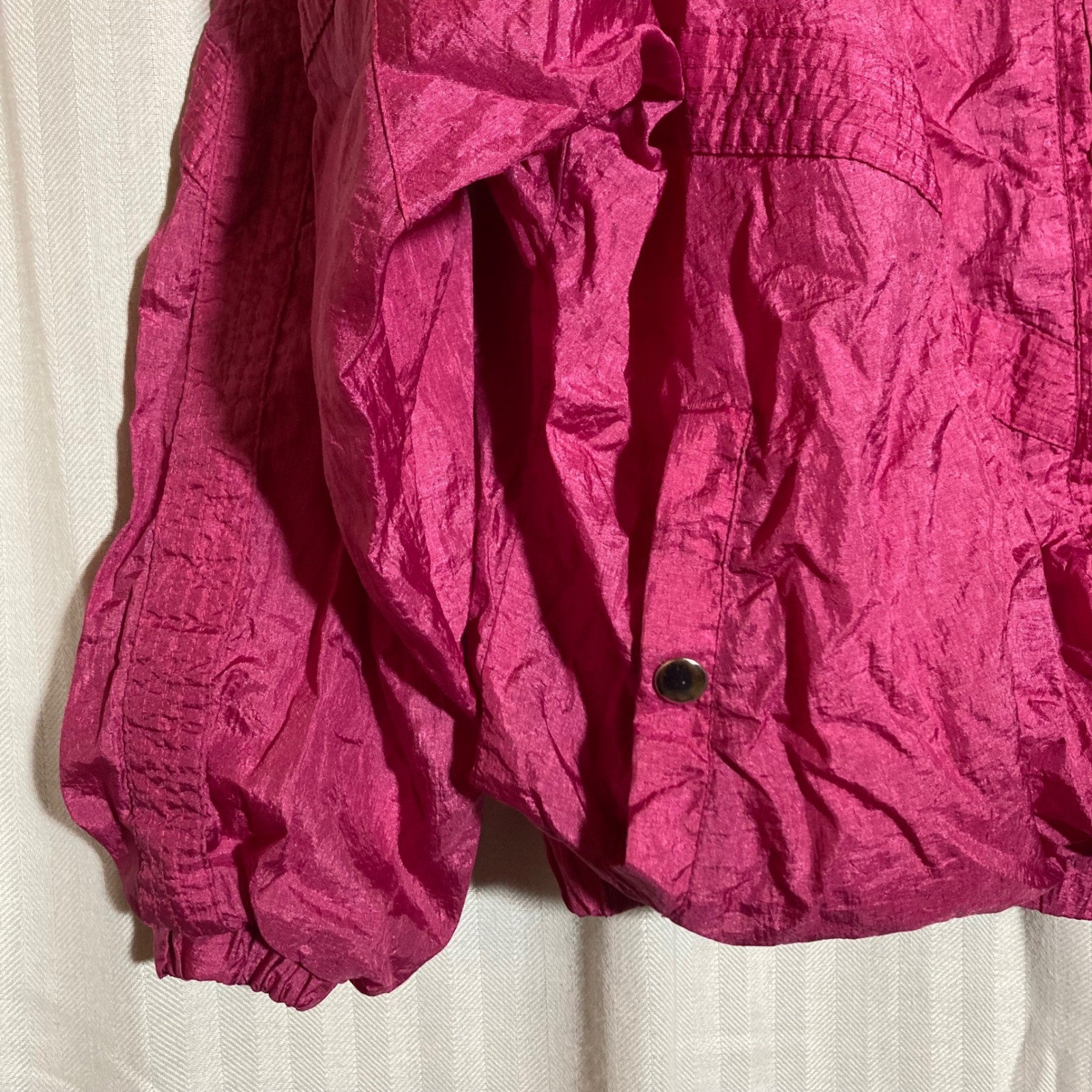 Pacific Trail Jacket Windbreaker Hot Pink Vintage 90s Women’s SZ M Retro Barbie