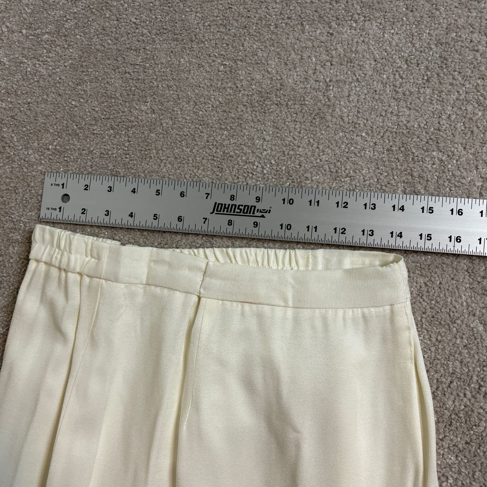 Michael Marcella Ltd Vintage beige Midi elastic waist Skirt High Rise Size 16