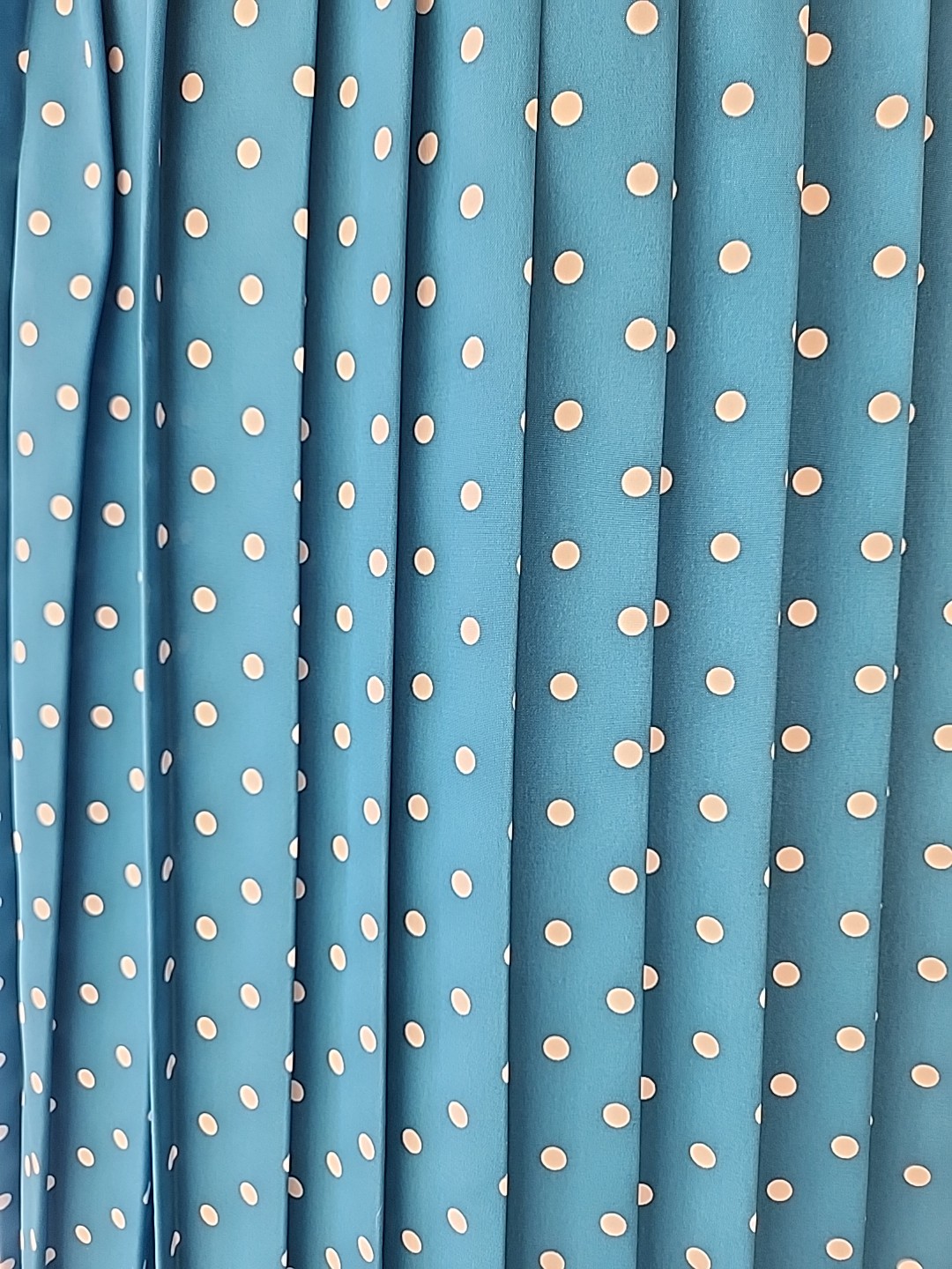 Vintage 80s Leslie Fay Petite Women’s Secretary Pleated Midi Dress Polka Dot 10