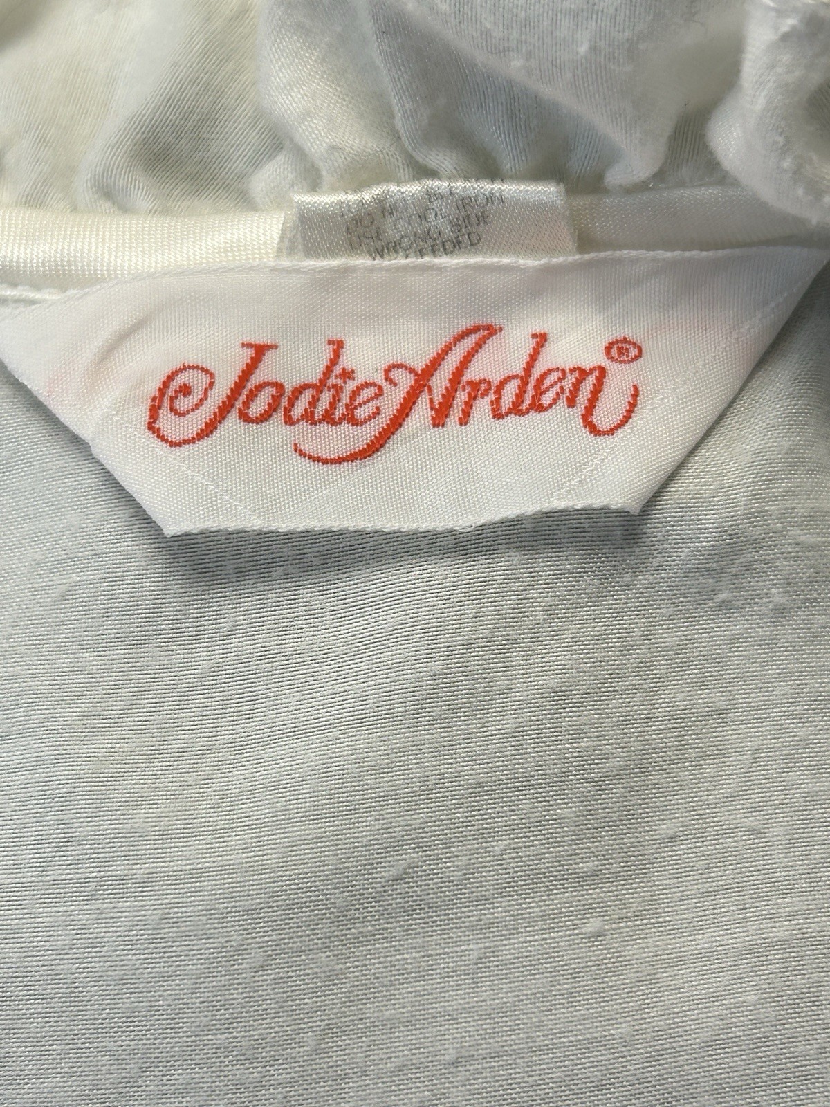 Jodie Arden Vintage Prairie Nightgown Dress White Lace Ruffle Cottagecore S