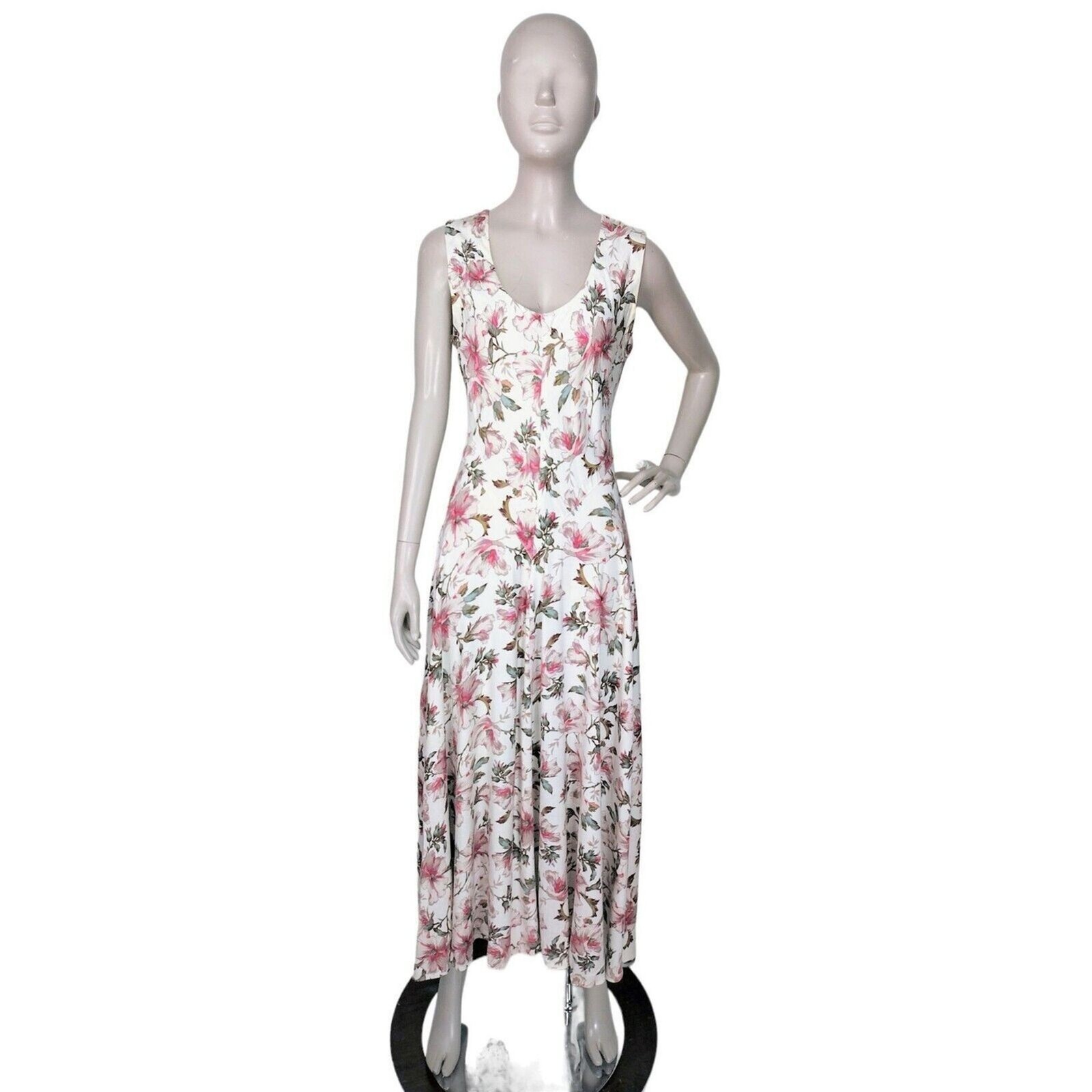 Vintage 90s STARINA Floral Romantic Cottagecore Grunge Prairie Dress India Small