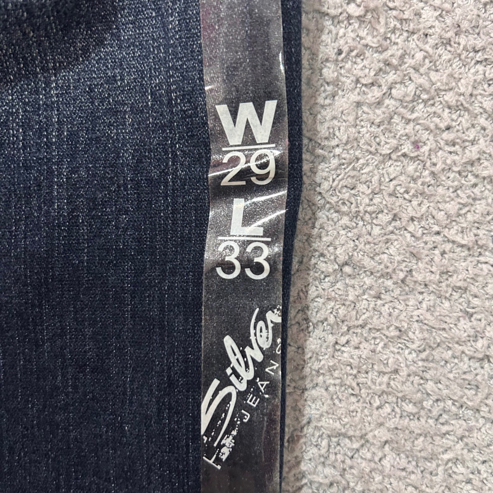 Silver Jeans Pioneer Ultra Low Rise 29×33 Indigo Deadstock Y2K VTG Boot McBling