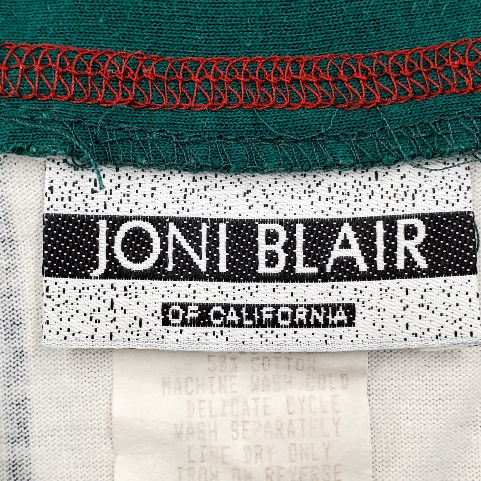 VTG 80s 90s JONI BLAIR Baseball Top Shirt V-Neck RETRO Womens Size M