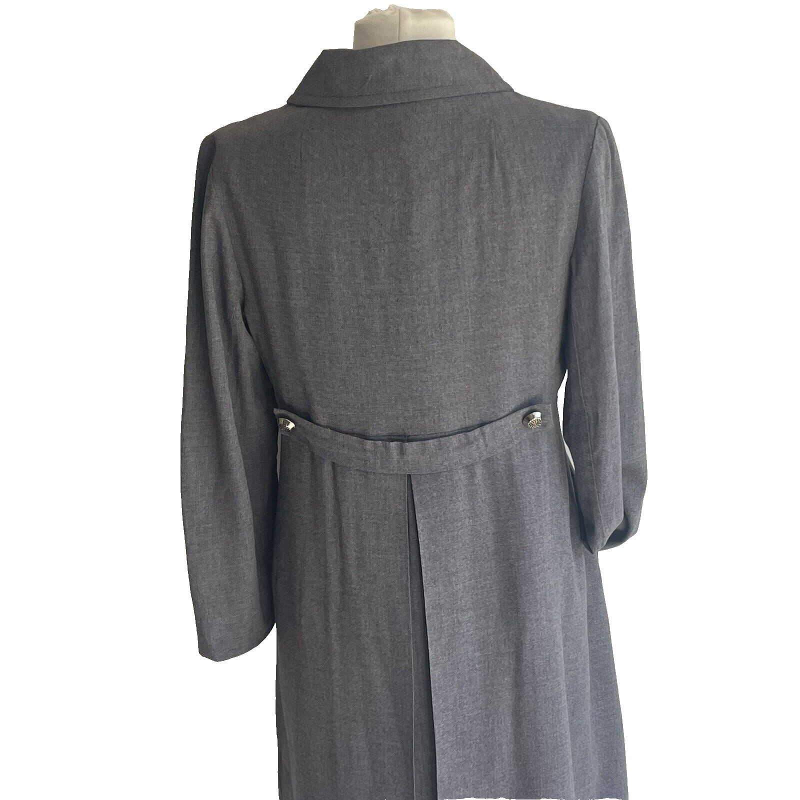 Vtg Jacobson’s Double Breasted Coat Dress Size 10 Polka dot Lined Made in USA