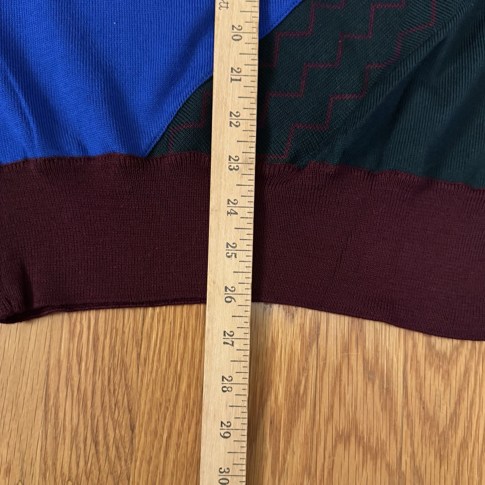 Vintage 80s NWT Gianni Versace Deadstock Colorful Wool Sweater IT 44 Sz M