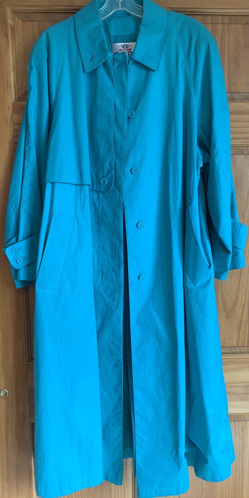 Count Romi Teal Trench Style Raincoat Size 10