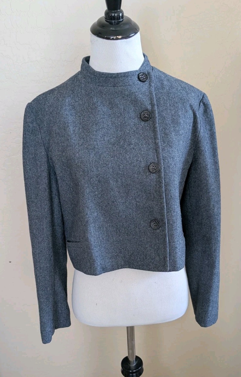 Women’s Kirkland Hall Wool Cropped Jacket Bolero Vintage USA Union Made Size 10