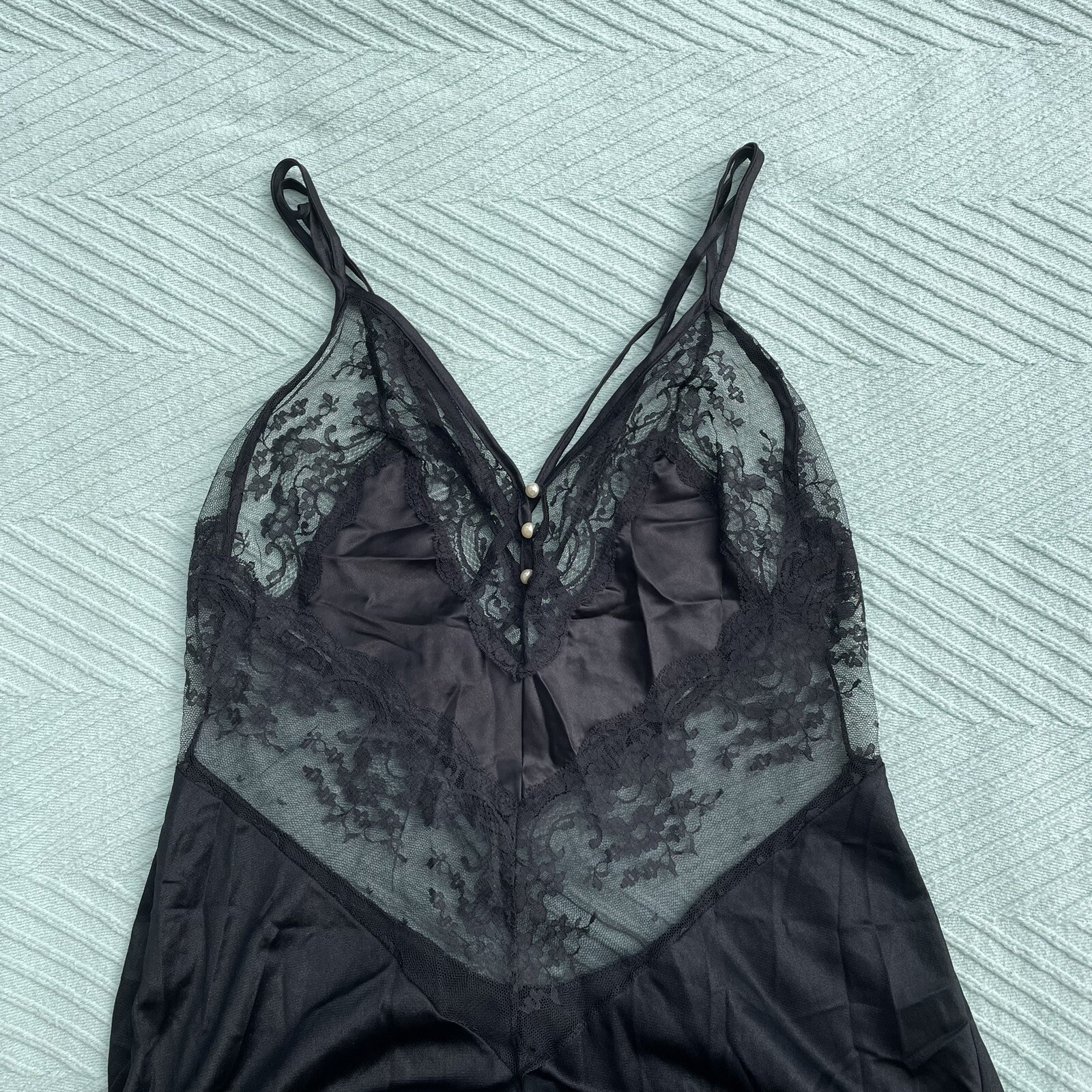 Vintage Pandora By Chic Lingerie Goth Slip Dress