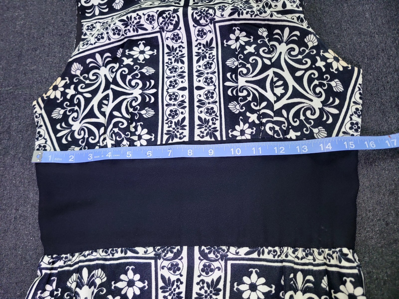 Vintage 60s 70s Black And White Maxi Filigree Greek Italian Dress Size Small