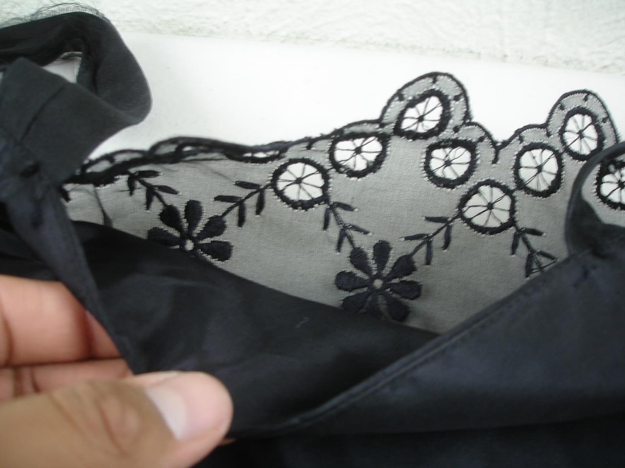 Women’s XS Vtg 1950’s Sa’Bett of California Little Black Dress Lace Party Formal