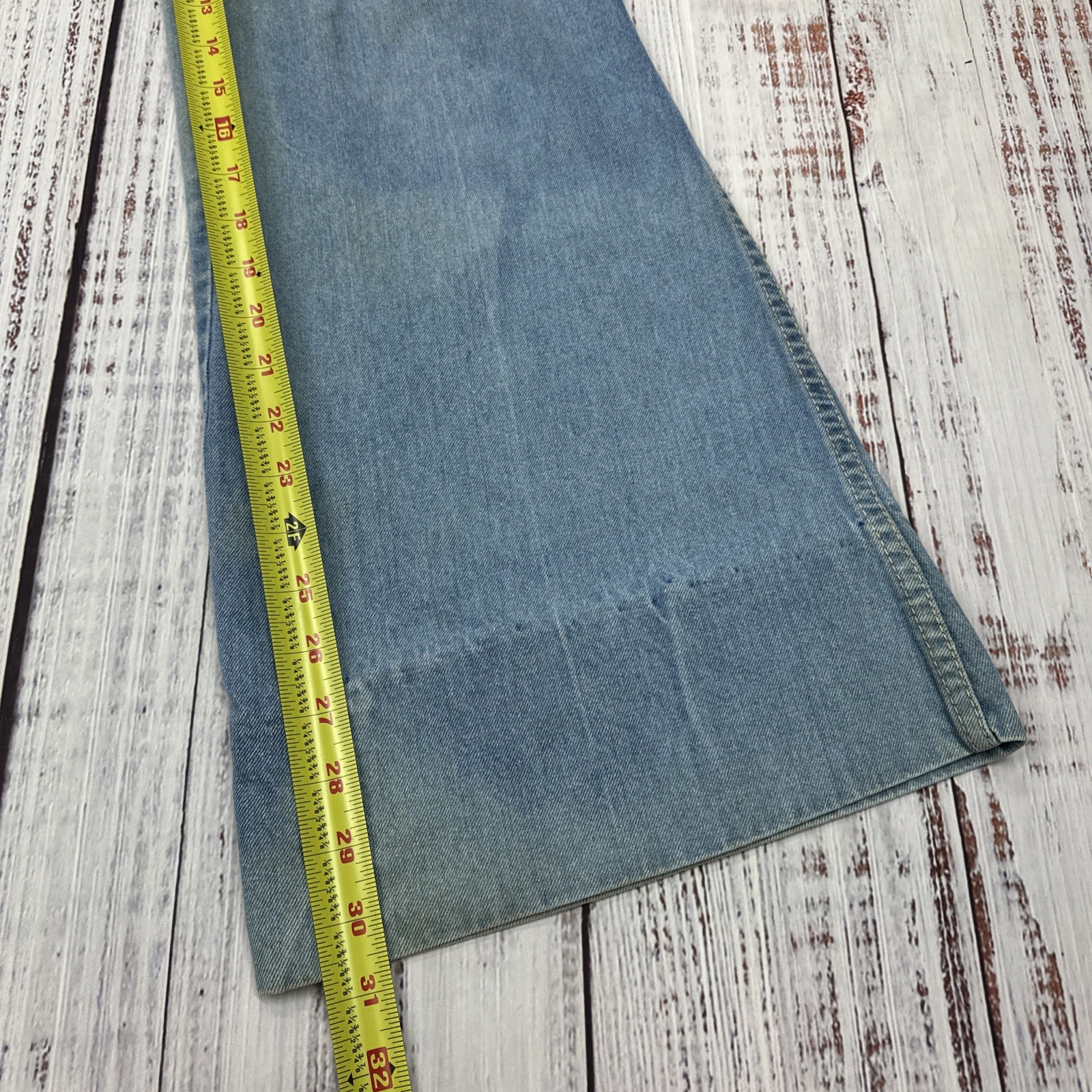 VTG 70’s Texson Bell Bottoms Flared Jeans Women’s Sz 7-8(22×31) High Waist RARE!