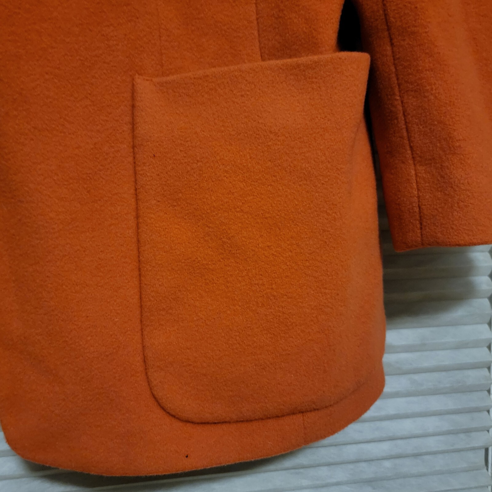 VTG Liz Claiborne Collection Blazer Jacket Women 16 Orange Oversized Lagenlook