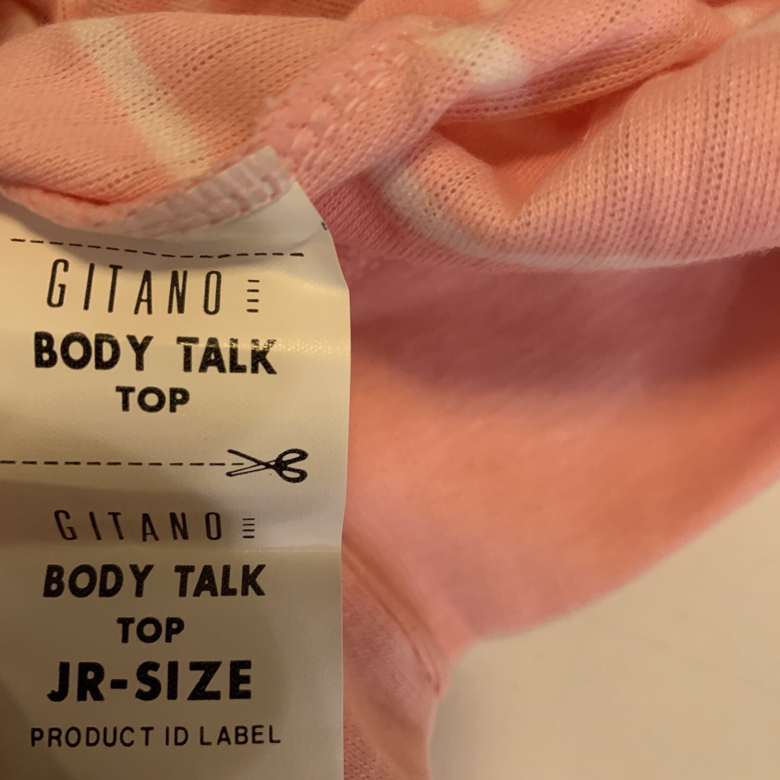 Vintage 80s Gitano Top Rugby Stripes Zip Neck Collar Shirt M NWT 1986 Body Talk