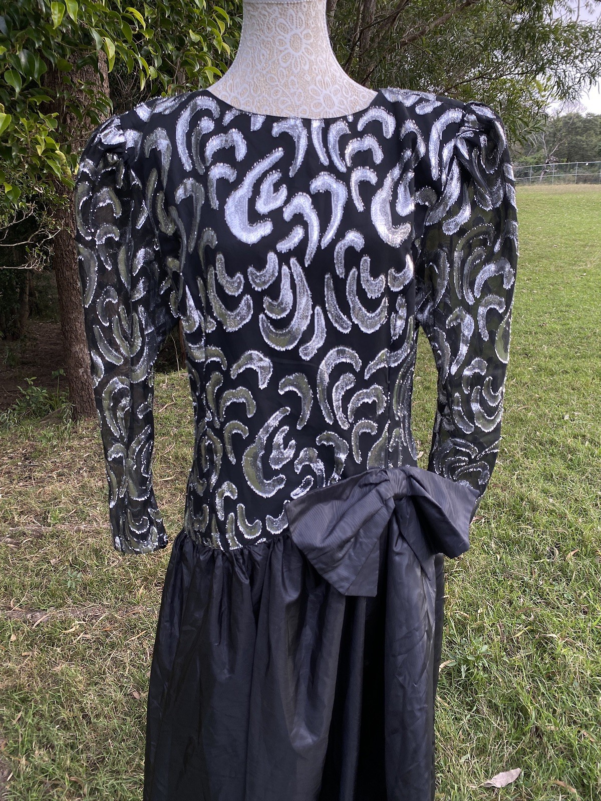 80s True Vintage Ricki Renee Sydney Retro Metallic Funky Pop Icon Dress Archival