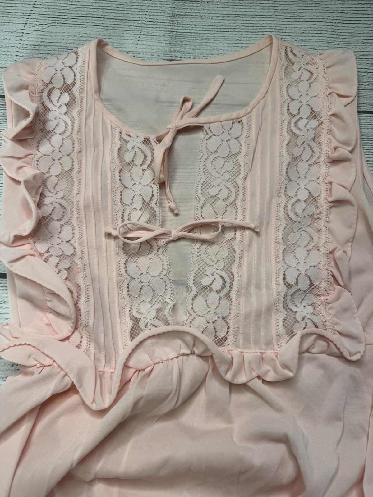Gossard Artemis Vintage 60s 70s Nightgown Womens Size S Pink 5151 USA Sheer